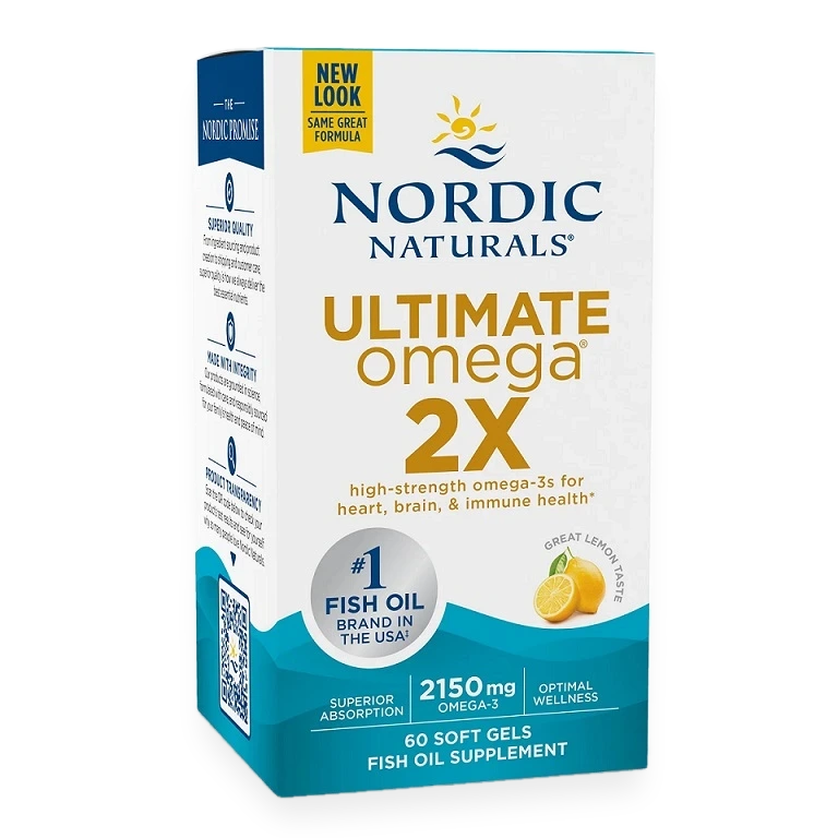 Ultimate Omega 2X, 2150mg Lemon (EAN 768990021503) - 60 softgels
