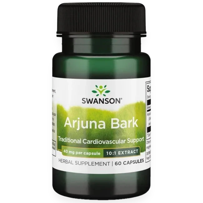 Arjuna Bark (10:1) Extract, 40mg - 60 caps