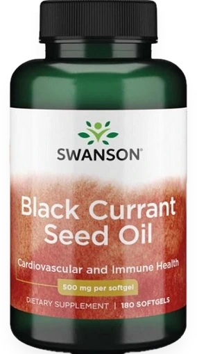 Black Currant Seed Oil, 500mg - 180 softgels