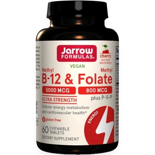 Methyl B-12 & Methyl Folate, Cherry - 60 chewable tabs