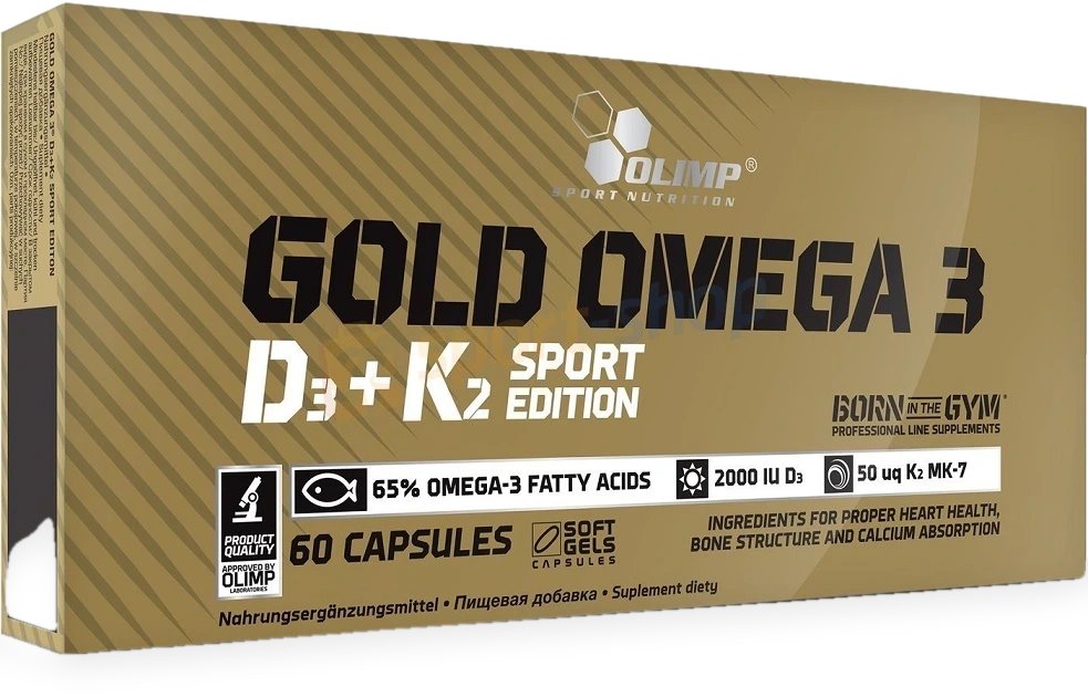 Gold Omega 3 D3 + K2 Sport Edition - 60 caps