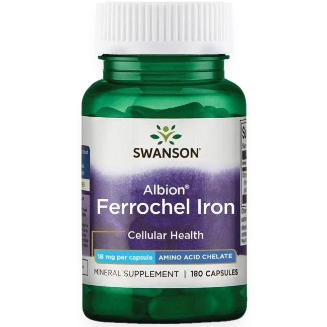 Albion Ferrochel Iron, 18mg - 180 caps
