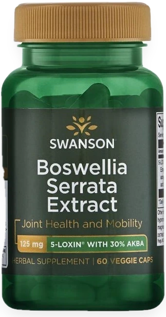 Boswellia Serrata Extract, 125mg - 60 vcaps