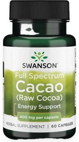 Full Spectrum Cacao (Raw Cocoa), 400mg - 60 caps