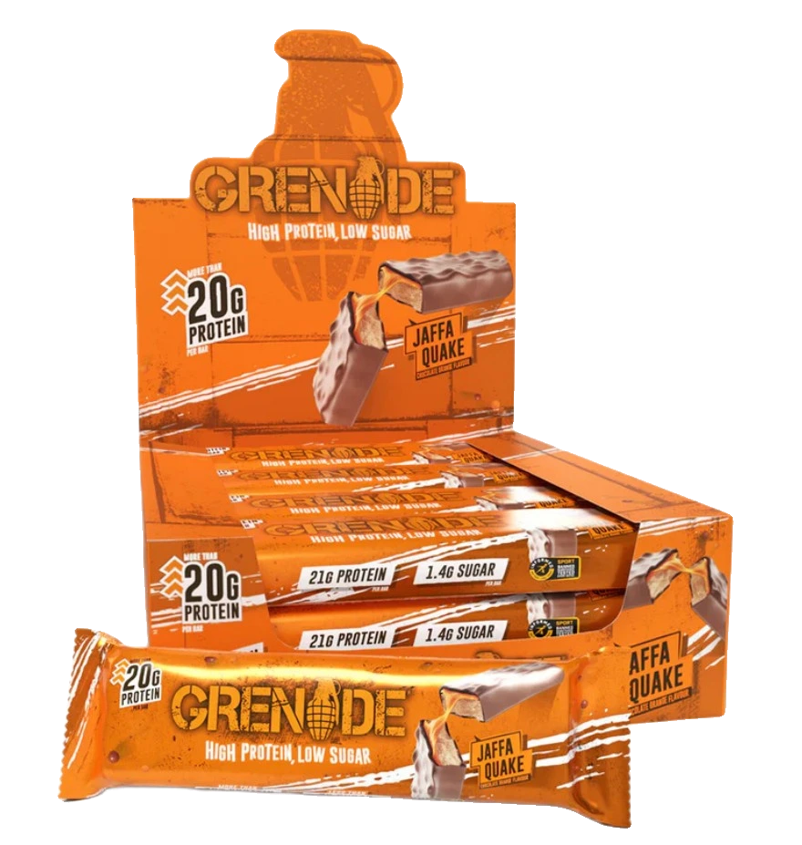 Protein Bars, Jaffa Quake - 12 x 60g