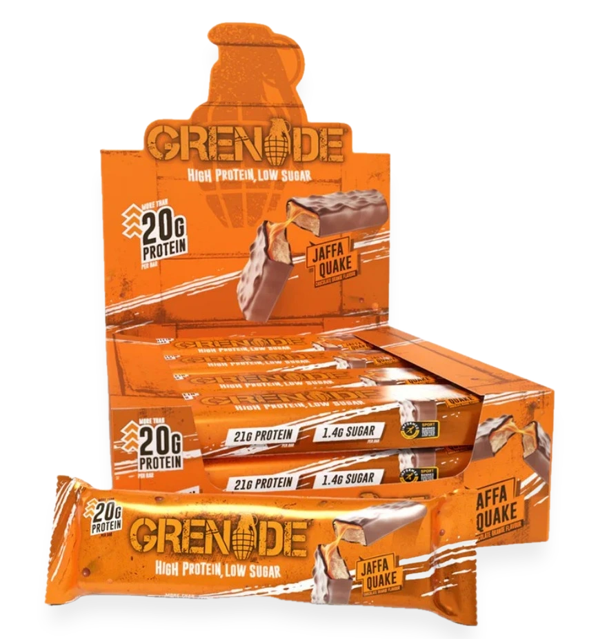 Protein Bars, Jaffa Quake - 12 x 60g