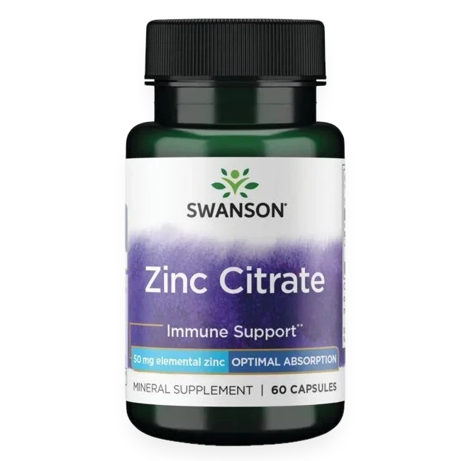 Zinc Citrate, 50mg - 60 caps
