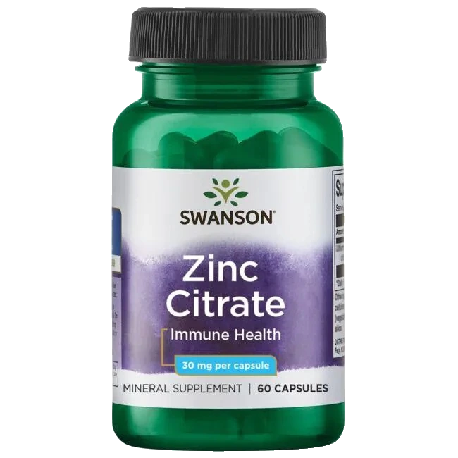 Zinc Citrate, 30mg - 60 caps