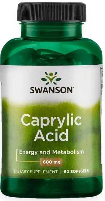 Caprylic Acid, 600mg - 60 softgels