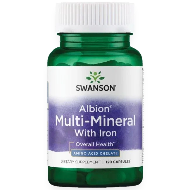 Albion Multi-Mineral with Iron - 120 caps