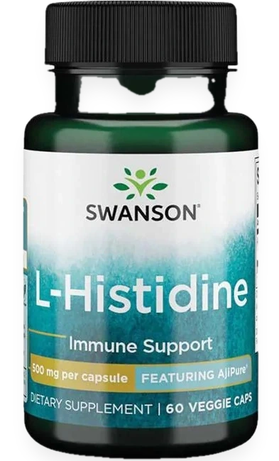 AjiPure L-Histidine, 500mg - 60 vcaps