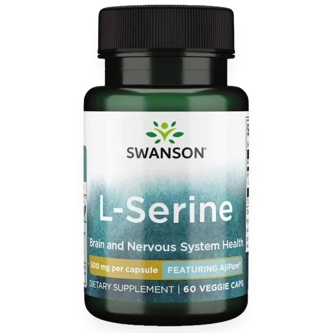 L-Serine, 500mg - 60 vcaps