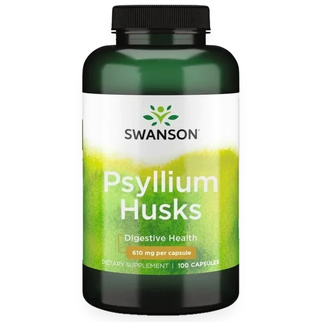 Psyllium Husks, 610mg - 100 caps