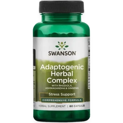 Adaptogenic Herbal Complex with Rhodiola, Ashwagandha & Ginseng - 60 caps
