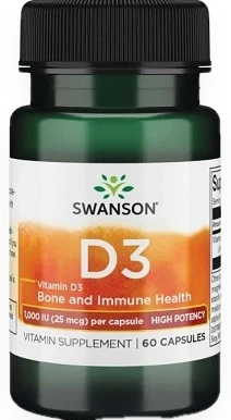Vitamin D-3, 1000 IU - 60 caps