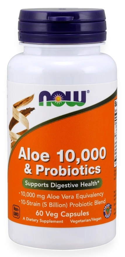 Aloe 10,000 & Probiotics - 60 vcaps