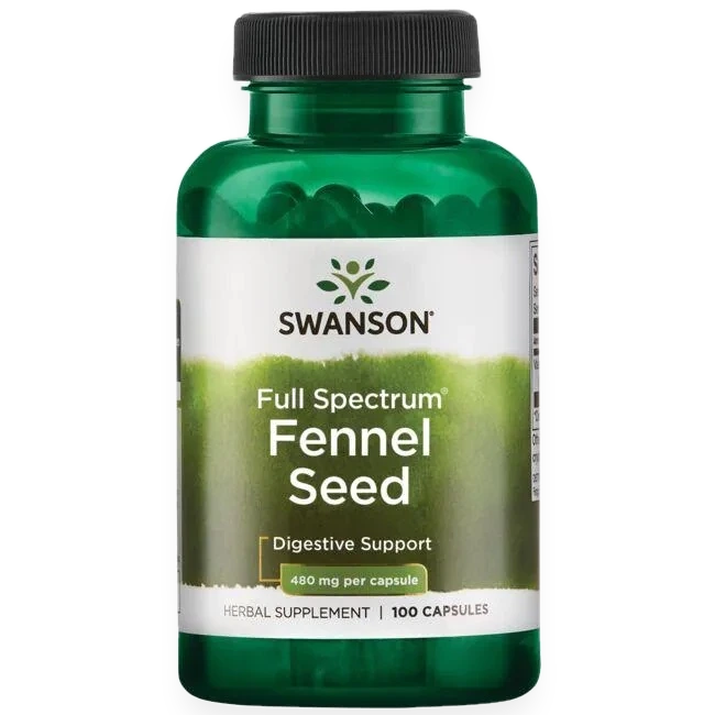 Full Spectrum Fennel Seed, 480mg - 100 caps