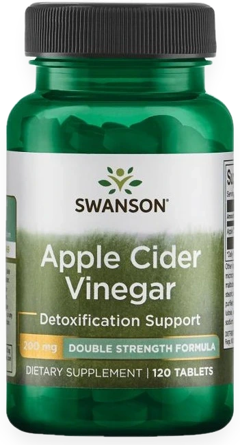 Apple Cider Vinegar, 200mg Double-Strength - 120 tablets
