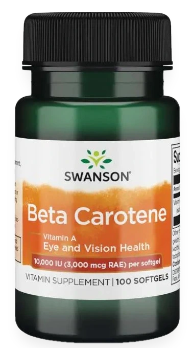 Beta-Carotene (Vitamin A), 10 000 IU - 100 softgels
