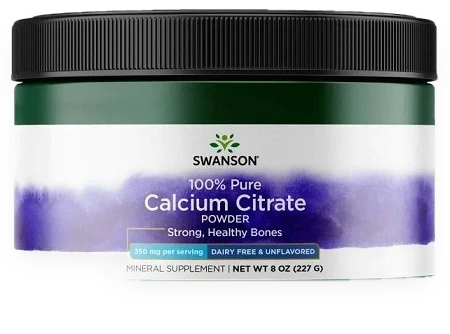 Calcium Citrate Powder, 100% Pure and Dairy-Free - 227 grams