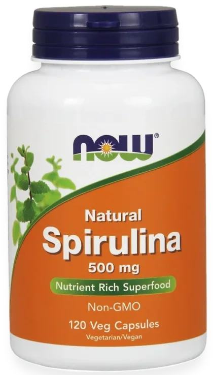 Spirulina - Natural, 500mg - 120 vcaps