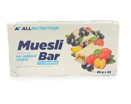 Muesli Bar + L-Carnitine, Yoghurt & Blackcurrant - 32 bars