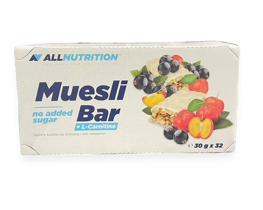 Muesli Bar + L-Carnitine, Yoghurt & Blackcurrant - 32 bars