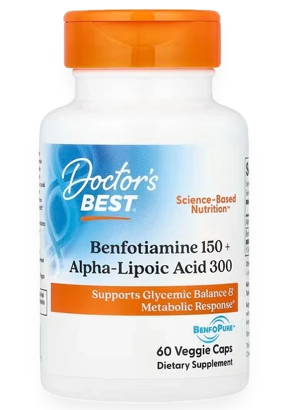 Benfotiamine 150 + Alpha-Lipoic Acid 300 - 60 vcaps
