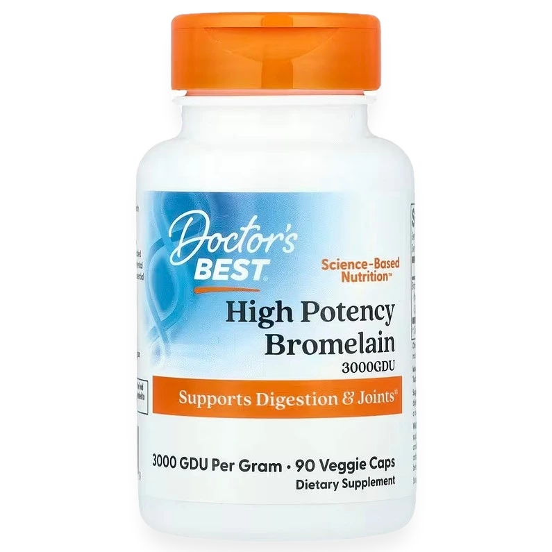 High Potency Bromelain, 3000 GDU - 90 vcaps