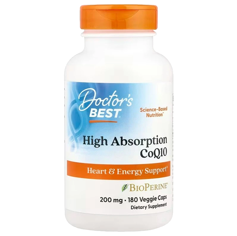 High Absorption CoQ10 with BioPerine, 200mg - 180 vcaps
