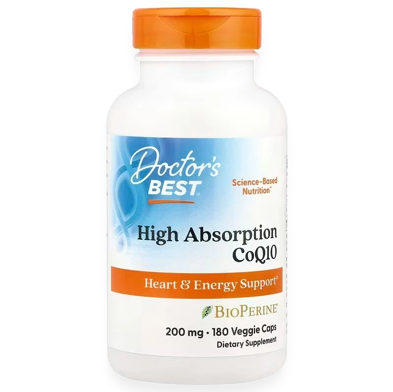 High Absorption CoQ10 with BioPerine, 200mg - 180 vcaps