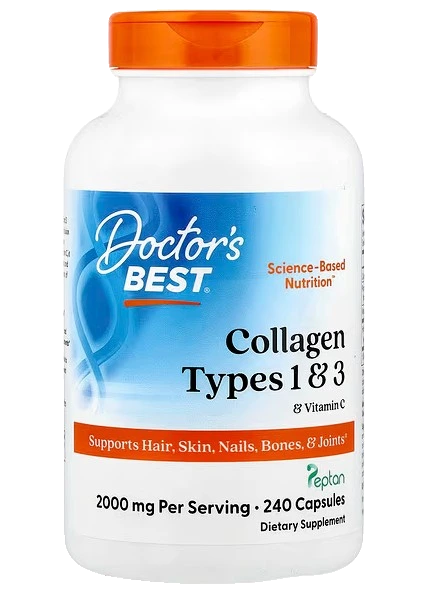Collagen Types 1 and 3 with Vitamin C - 240 caps