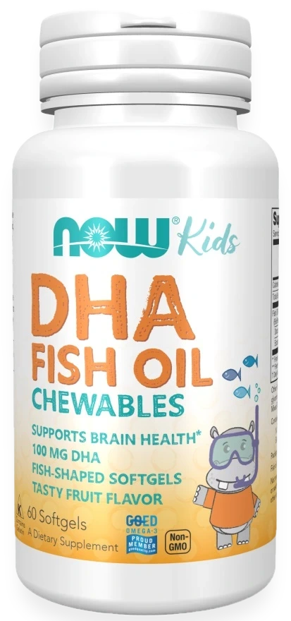 DHA Kids Fish Oil Chewables, 100mg - 60 softgels