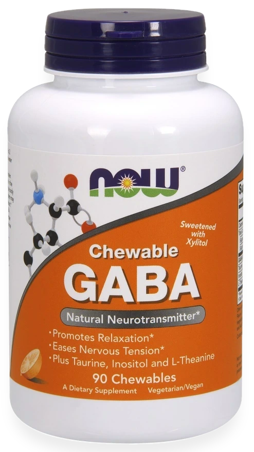 GABA Chewable with Taurine, Inositol and L-Theanine - 90 chewables