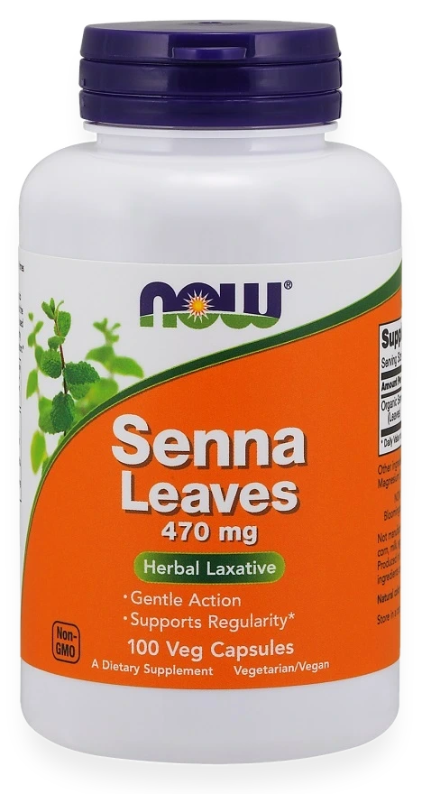 Senna Leaves, 470mg - 100 vcaps