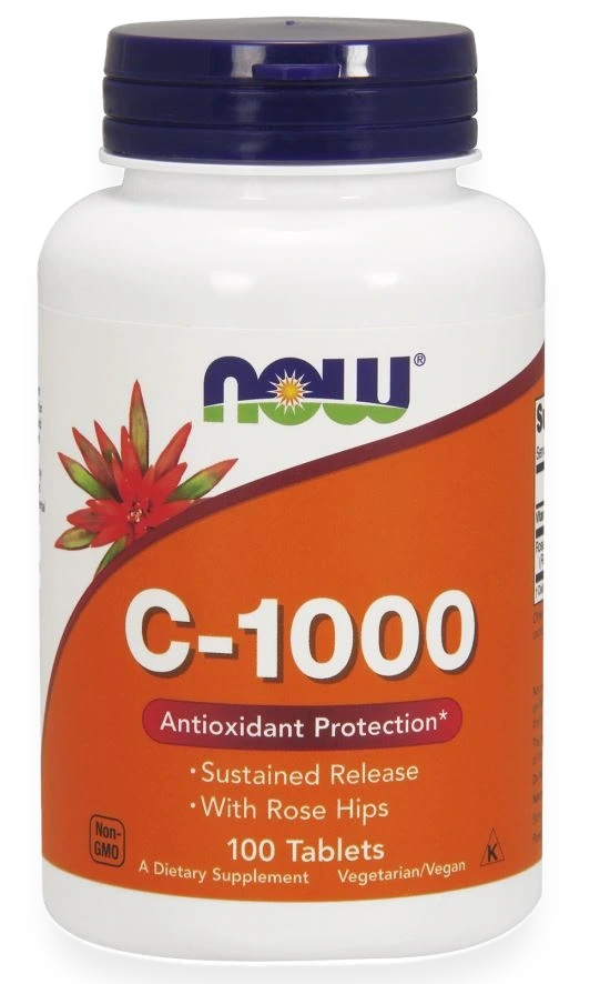 Vitamin C-1000 with Rose Hips - Sustained Release - 100 tablets