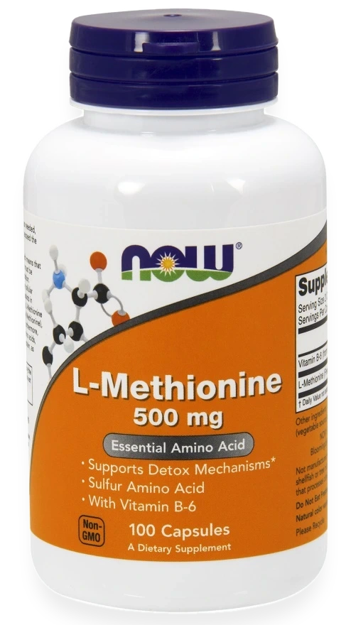L-Methionine, 500mg - 100 caps