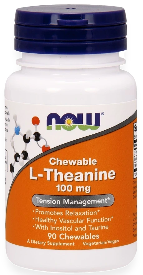 L-Theanine with Inositol and Taurine, 100mg - 90 chewables