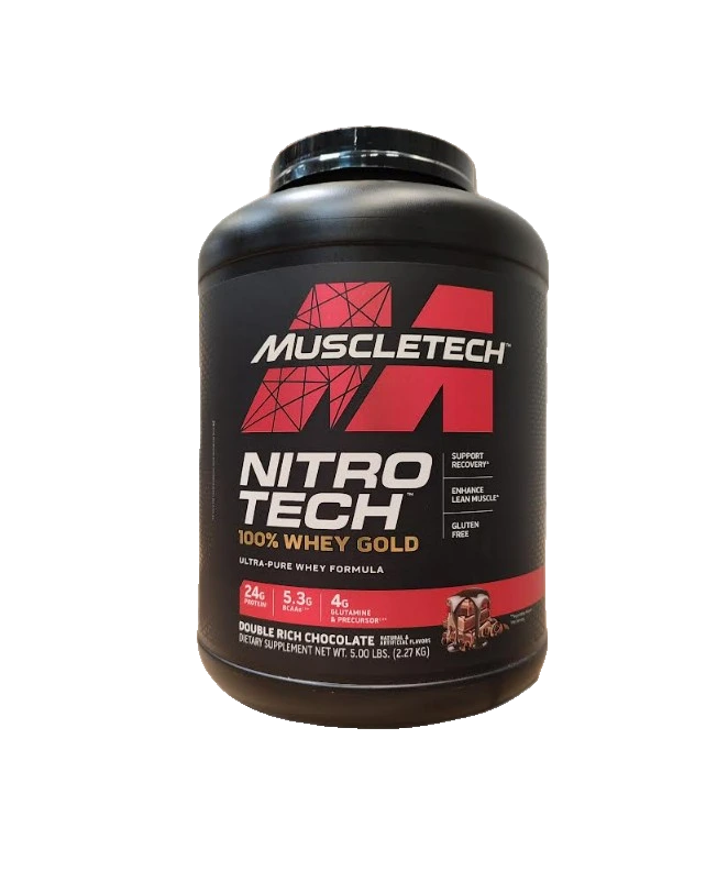 Nitro-Tech 100% Whey Gold, Double Rich Chocolate (EAN 631656710496) - 2270 grams
