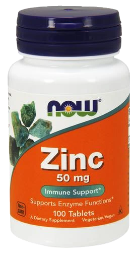 Zinc, 50mg - 100 tablets