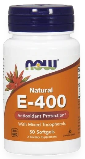 Vitamin E-400 - Natural (Mixed Tocopherols) - 50 softgels