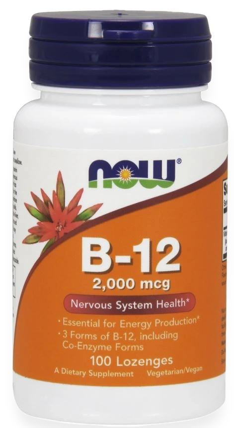 Vitamin B-12, 2000mcg - 100 lozenges