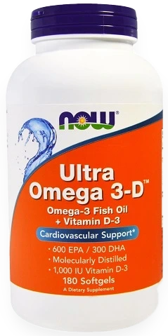 Ultra Omega 3-D with Vitamin D-3 - 180 softgels