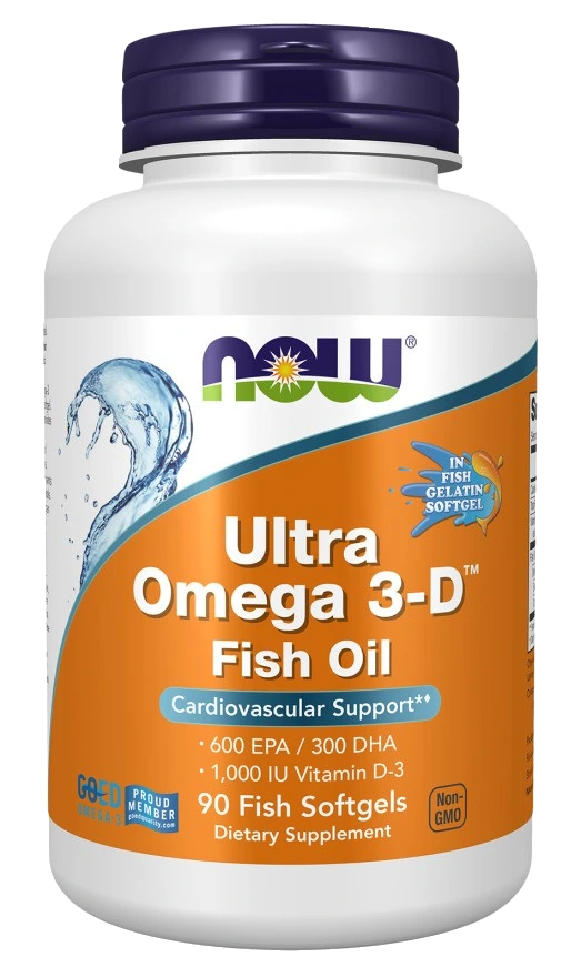 Ultra Omega 3-D (In Fish Gelatin Softgels) - 90 softgels