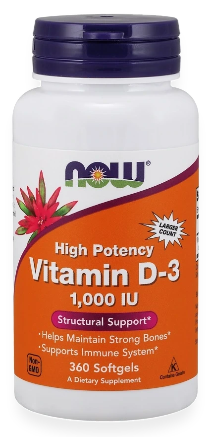 Vitamin D-3, 1000 IU - 360 softgels