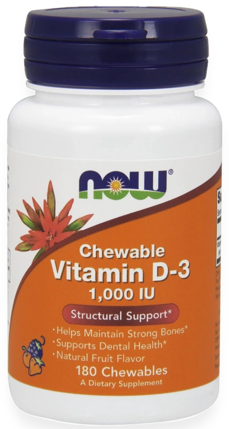 Vitamin D-3, 1000 IU (Chewable) - 180 chewables