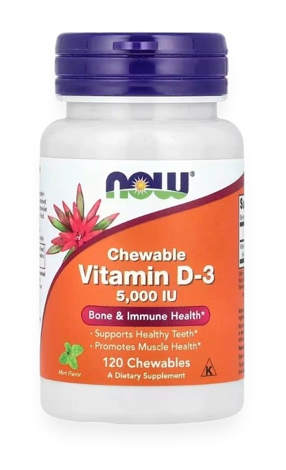 Vitamin D-3, 5000 IU (Chewable) - 120 chewables