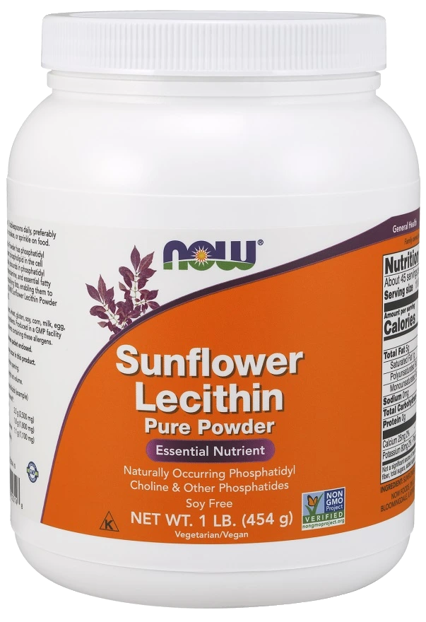Sunflower Lecithin, Pure Powder - 454 grams