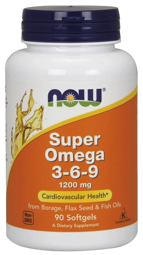 Super Omega 3-6-9, 1200mg - 90 softgels