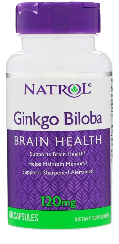 Ginkgo Biloba, 120mg - 60 caps